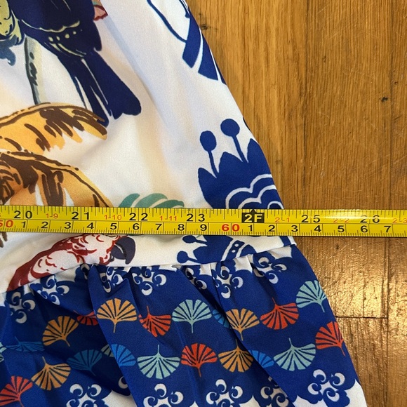 SHEIN | Women’s Tropical Print Open Back Dress - Picture 9 of 9